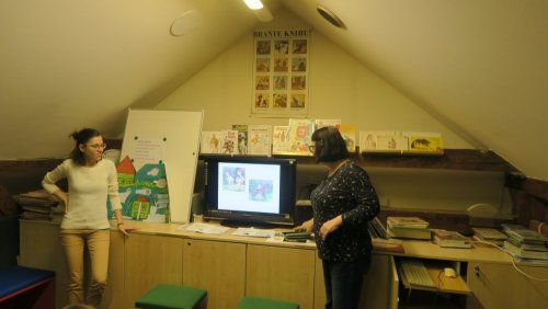 1. třída v knihovně