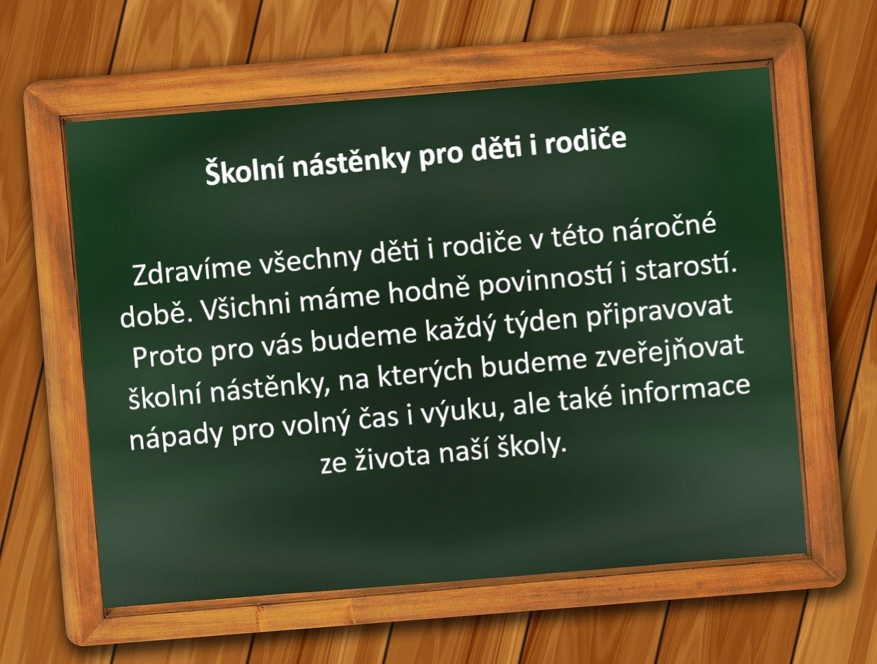 Školní nástěnky