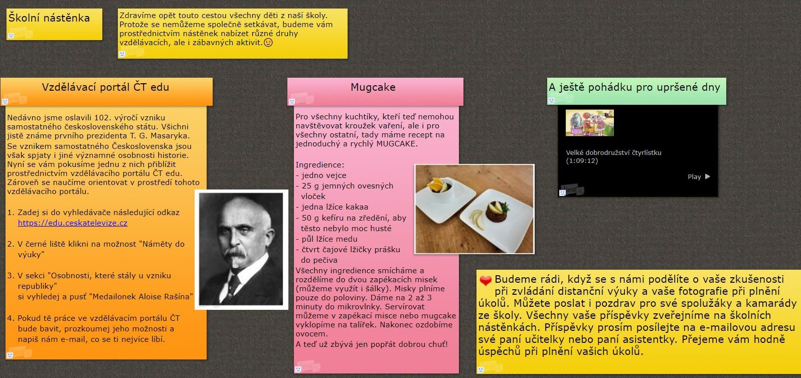 Nástěnka 4. 11. 2020