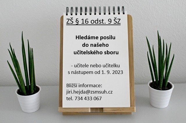 Hledáme posilu do našeho učitelského sboru