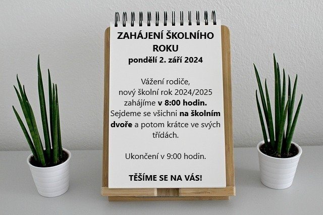 Zahájení školního roku