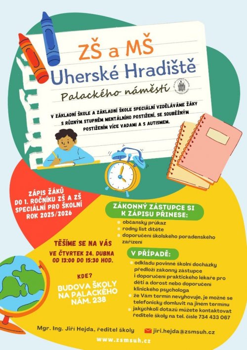 Zápis žáků do 1. ročníku