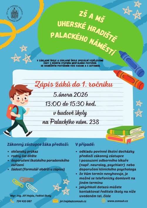 Zápis žáků do 1. ročníku